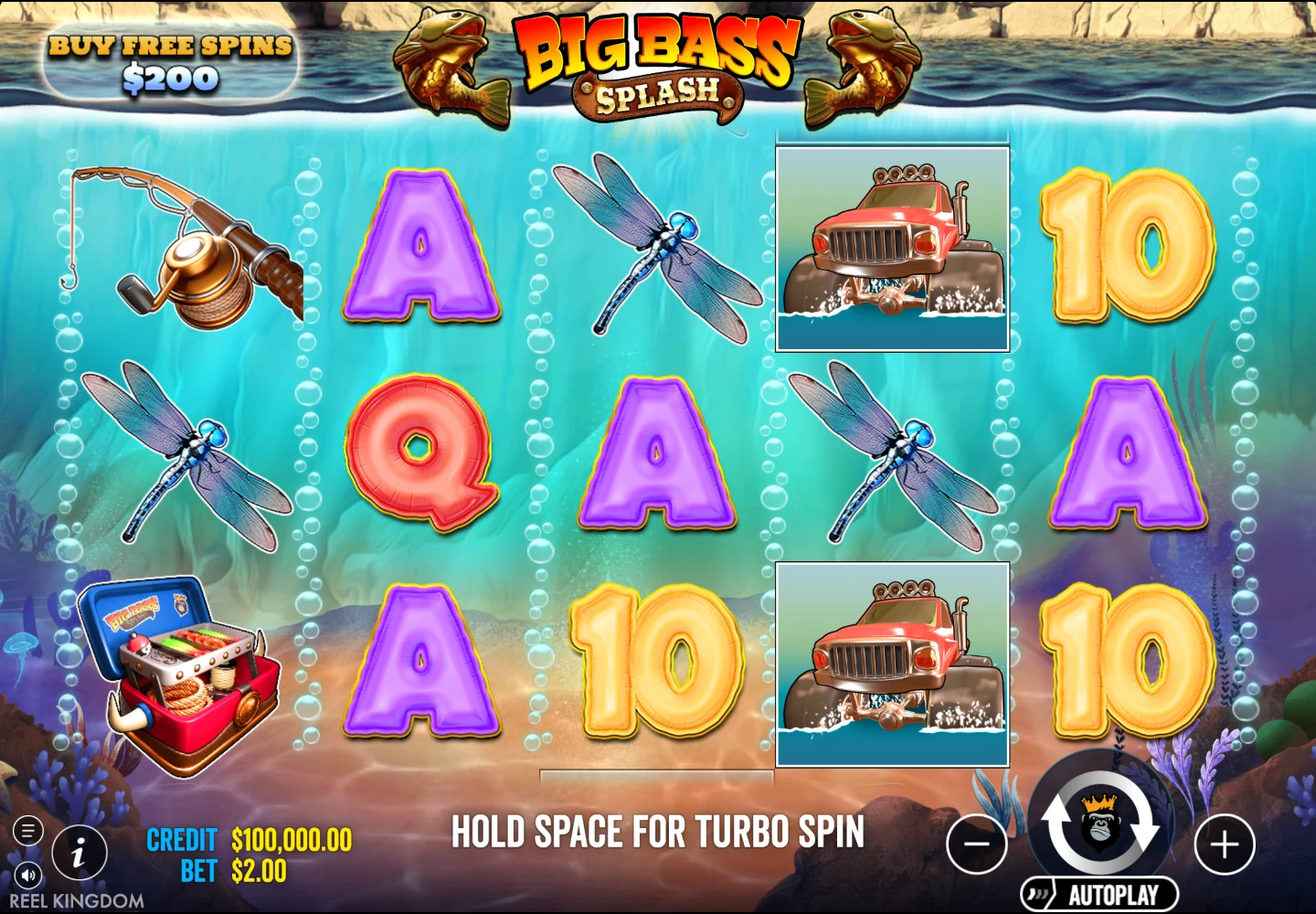 Big Bass Splash demo board