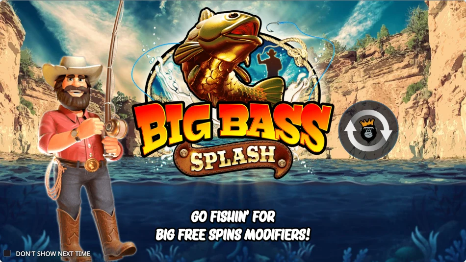 Big Bass Splash international original-game screen